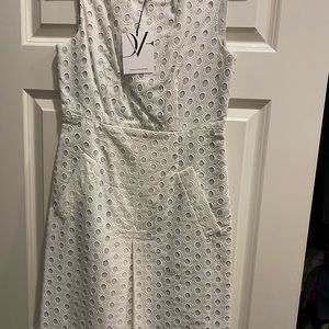 DVF white dress NWT